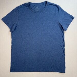 Mack Weldon T-Shirt Men's XL Blue 100% Pima Cotton Crew Neck Logo